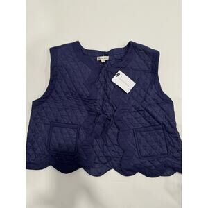 Ophelia & Indigo CELESTE VEST NAVY Medium